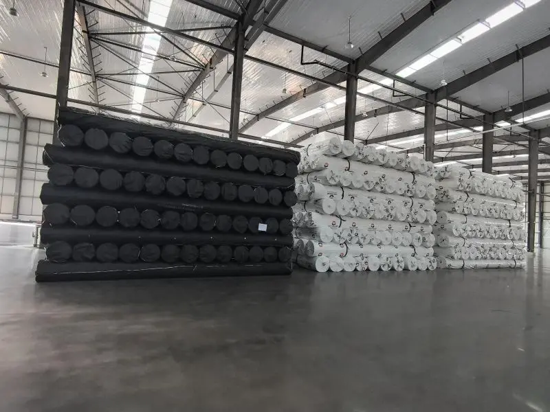 White Staple Fibers Non-woven Geotextiles